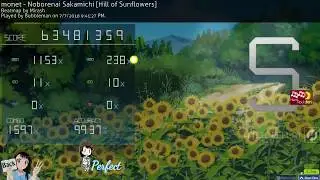 osu! | Bubbleman | monet - Noborenai Sakamichi [Hill of Sunflowers] +HDHR 99.37% FC #1 441pp