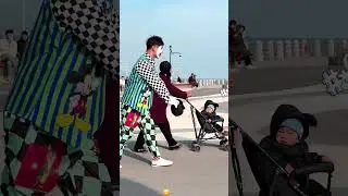 street imitation prank   super synchronized#mimo #desfile #collage #ecuador #humor #dance #funny
