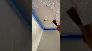 🚨How To Fix Popcorn Ceiling #PopcornCeilingRepair #diy.