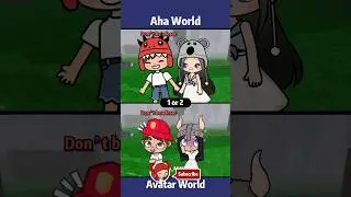 #ahaworld #avatarworld ❤️💙 Не будь неудачником 😭 #tocaboca #gacha #roblox #animation #shorts #fypシ