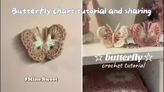 Turn yarn into magic: Easy rrochet butterfly tutorial! 🧶🦋 #chartbutterfly #amigurumi #crochetvlog