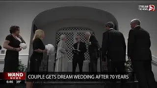 Couple gets dream wedding after 70 years