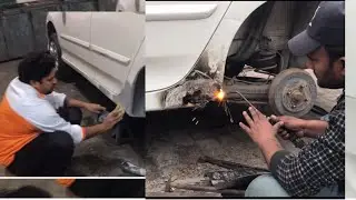 Honda city Gm left foot panel repair plus danting my best workshop gulberg motor lhr