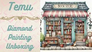 **TEMU** Diamond Painting Unboxing - Large Canvas - Diamond Art Craft Haul 94