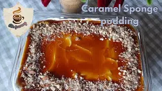 Caramel sponge pudding| Sponge cake pudding 