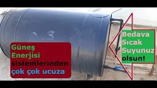 Güneş Enerjisinden Çok Çok Ucuza Bedava Sıcak Su
