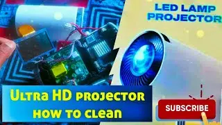 How to HD 4K Projector Cleaning | Ultra HD 4K Projector Screen Cleaning  #homeprojector #projector 