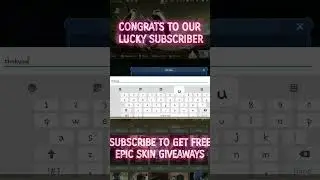 FREE WANWAN EPIC SKIN - SKIN GIVEAWAYS LUCKY SUBSCRIBERS #ytshorts #mlshorts #mlbb #freeskin