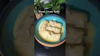 Bread Cream Roll #breadrolls #breadmalairoll #breaddessertrecipe #shorts #breadcreamroll