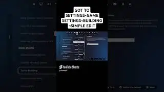 HOW TO TURN ON SIMPLE EDIT IN FORTNITE CHAPTER TUTORIAL 6🔥💯 #simpleedit #fortnite #viral #blowup