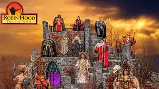 Kenner Robin Hood Prince of Thieves 1991 diorama and figures