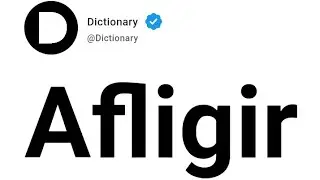 Afligir Meaning In English