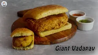 Giant Food That's TOO BIG TO EAT | Making the World's Biggest Vada Pav | Giant Food |  Hunger Plans