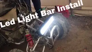 Как установить светодиодную балку на квадроцикл!!