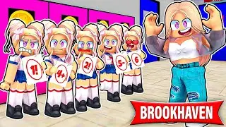 PIĘCIORACZKI PIERWSZY DZIEŃ W SZKOLE na BROOKHAVEN RP w ROBLOX!