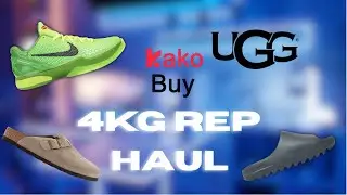 4KG CALM Shoe/Hooper REP Haul (Kobe's, YEEZY, UGG, BIRKS) BEST KAKOBUY SPREADSHEET IN BIO