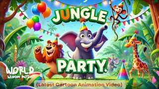 Jungle, Jungle Theme Song | Hindi Rhymes for Children | Animal songs for kids | Baby songs in Hindi