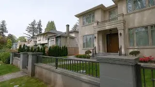 Vancouver Canada (4K) Spring Walk -The Green Neighbourhood of Kerrisdale. W35th Ave to Larch Street