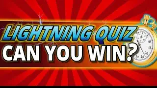 8 Minute RAPID FIRE QUIZ! ⚡ Can YOU Beat 25/50 LIGHTNING Questions?