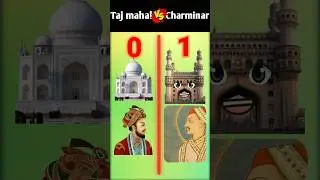 Taj Mahal Vs Charminar😱ll Who Is King ll #shorts #short