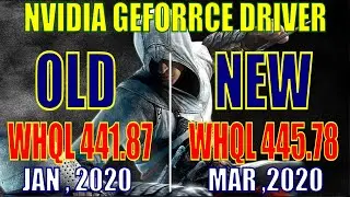 WHQL 441.87 (JAN,2020) vs WHQL 445.78 (MAR,2020) | NVIDIA DRIVER | 1080P |1440P |