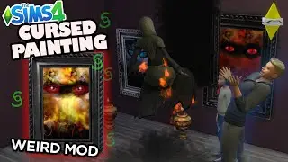 Weird Sims 4 Cursed Painting Mod Challenge / Gameplay & All About