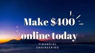 MAKE $400 guaranteed today online with this one app.