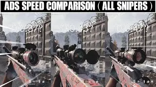 Black ops Cold War ADS Speed TEST (ALL SNIPERS)