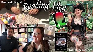 Reading Vlog l Husband Picks My TBR Return to the Renaissance Faire, Book Shopping and BINGO