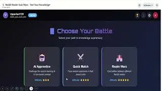 Realm Quiz Wars  - Reddit and Kiro: Community Games Challenge