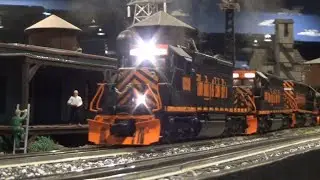 WHEELING & LAKE ERIE TRIO leading a coal train at Corner Field Model Railroad Museum