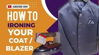 How to Iron coat & blazer with a Steam Press | Satisfying Ironing Video