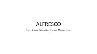 Alfresco - Software ECM - Conceitos iniciais