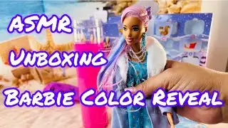 Barbie Color Reveals Unboxing Barbie Doll with 25 Mystery Surprises | Clothes | Hair Extensions ASMR