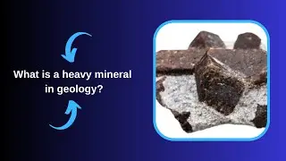 What is a heavy mineral in geology?