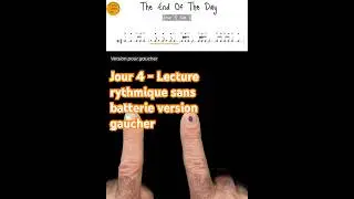 Jour 4 &ndash; Lecture rythmique sans batterie (version gaucher) 🎵