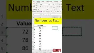 Text to number in excel. How to convert Text format to number format.