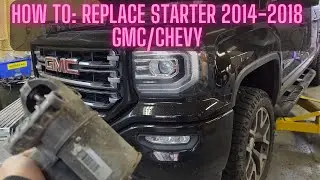КАК ЗАМЕНИТЬ СТАРТЕР НА GMC/CHEVROLET 1500 2014-2018 ГОДОВ ВЫПУСКА ЗА 5 МИНУТ!