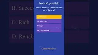 David Copperfield (MCQ)/part-1
