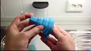 small collapsible silicone kitchen funnel diy innovation hole for kitchen , Oil, Sauce, Water,
