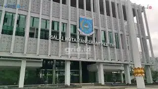 Kondisi Kantor Walikota Tangerang Selatan usai Dilempari Sampah