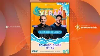 #Celebração #Verão • 01.FEV  19h45 • #PrEliezerAbreu • #Domingo • #NandoRocha & Banda