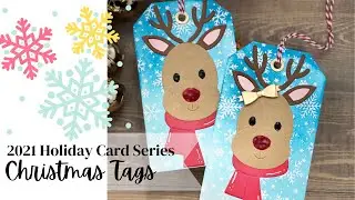 2021 Holiday Card Series - Day 10 Gift Tags Hero Arts Monthly Kit