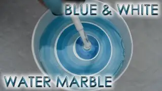 OPI Blue & White Stripes | Water Marble March 2022 #3 | DIY Nail Art Tutorial | MSLP