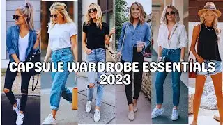 Capsule Wardrobe Essentials 2023 #style #capsulewardrobe #outfitideas