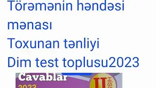 TÖRƏMƏNİN HƏNDƏSİ MƏNASI VƏ TOXUNAN TƏNLİYİ DİM YENİ NƏŞR 2023 TOPLUSU.TÖRƏMƏ VƏ TƏTBİQLƏRİ