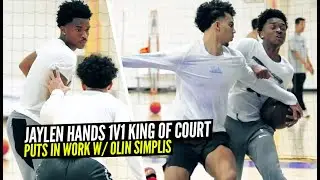 Jaylen Hands 1v1 King of The Court w/ Former UCLA Teammate Jules Bernard! + EXCLUSIVE Workout!