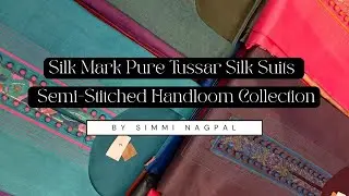 🔴 LIVE | Silk Mark Pure Tussar Silk Suits | Semi-Stitched Handloom Collection