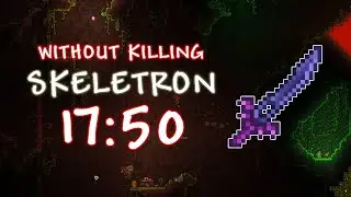 Crafting Night's Edge in 17:50 without killing Skeletron