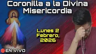CORONILLA A LA DIVINA MISERICORDIA (De hoy) 🔴EN VIVO - Lunes 2 de Febrero, 2026 | ANIMANDO TU MISA